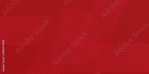 Abstract lines pattern technology on red gradients background simple