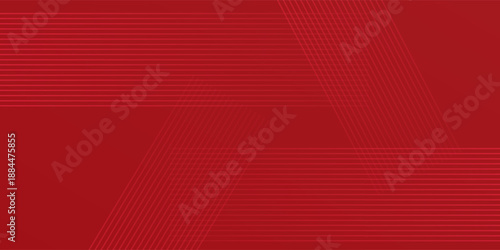 Abstract lines pattern technology on red gradients background art modern
