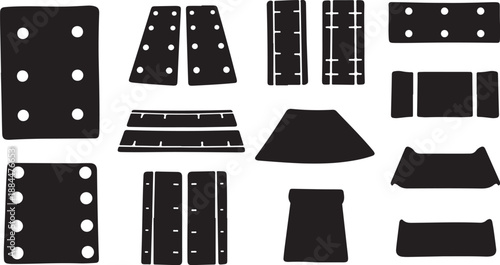 Collection of various skirt styles and designs in black