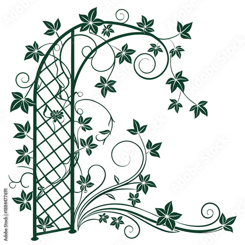 Elegant garden archway