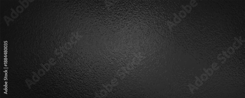 Dark black foil glass texture background. Abstract gradient, bright light reflections, and a shiny, rough textured surface. Premium and elegant glass effect background