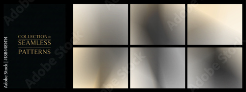 Collection of beige and gray seamless gradients with subtle light transitions, offering a calm, polished feel perfect for packaging, branding, and minimalist layouts.