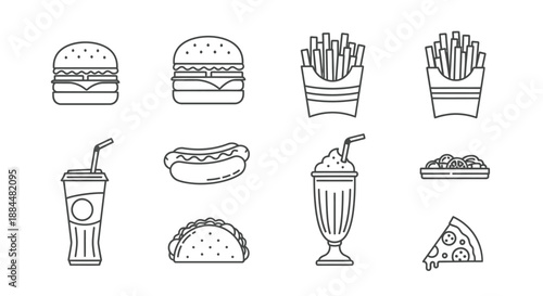 Classic fast food items