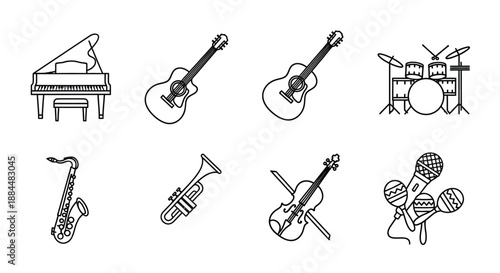 Collection of musical instruments