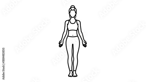 Woman Exercising with Dumbbells in Sports Bra.