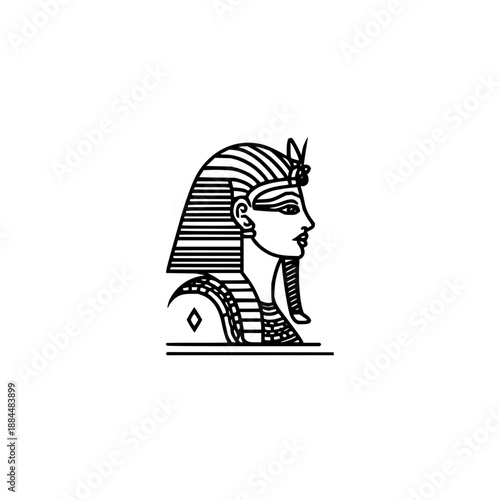 Egyptian pharaoh ancient egypt queen cleopatra africa tutankhamun egypt hieroglyphics pharaohs sphinx line art