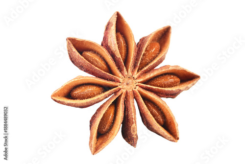 Star anise isolated on white background