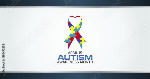 autism awareness month motion video, ideal for autism awareness month celebration