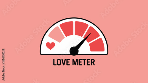 Love meter indicator Vector