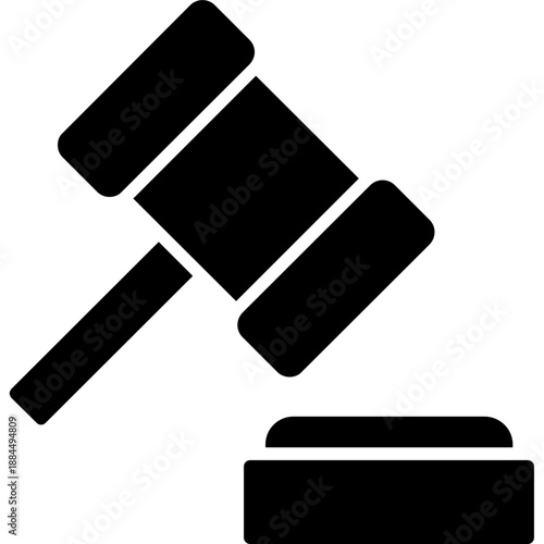 Gavel hammer symbol