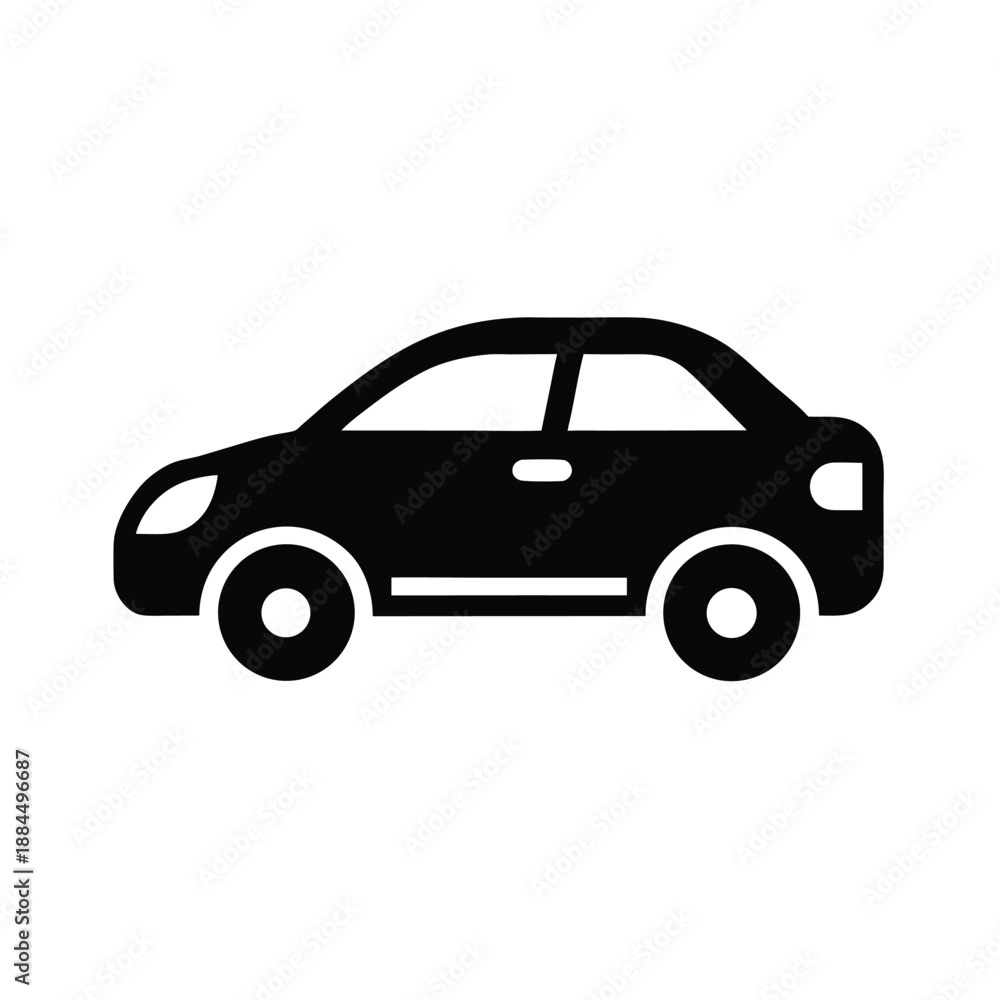 Fototapeta premium Ride Share Car Icon