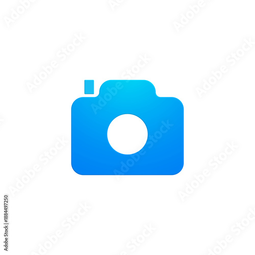 camera icon blue color gradient