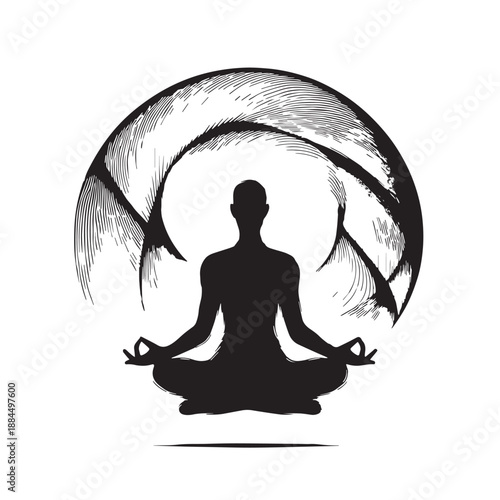 Black Digital Detox Silhouette Vector, High Quality Illustration on White Background