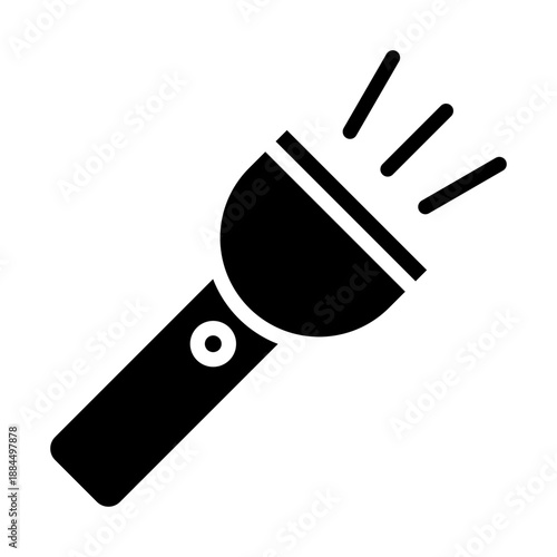 Flashlight Glyph Icon