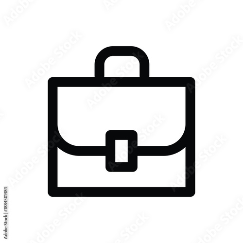 briefcase icon on white background