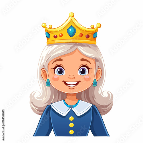 Königin Prinzessin - Cartoon Comic Stil