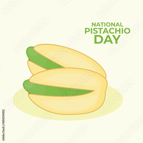 vector graphic of National Pistachio Day ideal for National Pistachio Day celebration