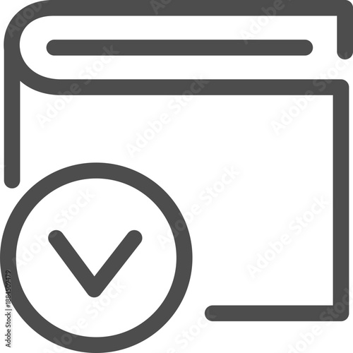 Outline Dollar Wallet Icon