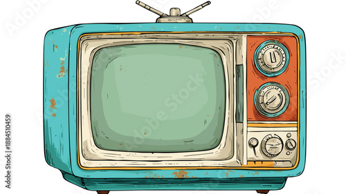 Cartoon Television Clipart Illustration for Creative Designs