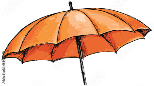 Colorful Cartoon Umbrella Vector Illustration for Fun Designs