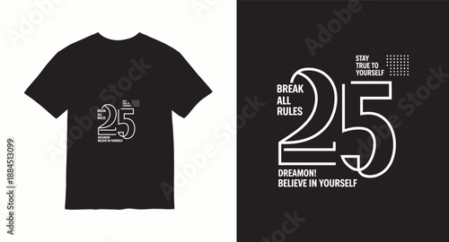 Varsity style vector t-shirt design