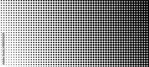 fun beautiful black and white shadow halftones retro pop art funky urban colorful comic book. Dotted halftone gradient texture. Vanishing polka dot background. Repeating dots gradation pattern backgro