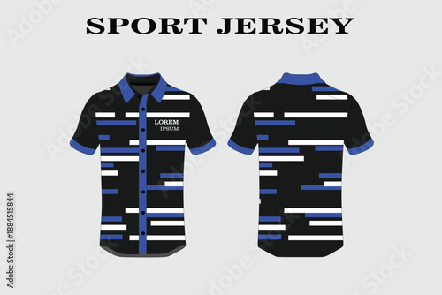 Modern Sport Jersey Design with Unique Pattern and Vibrant Colors for Active Lifestyle