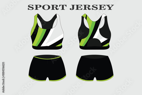 Stylish Sport Jersey Design Featuring Bold Patterns and Vibrant Colors for Athletes