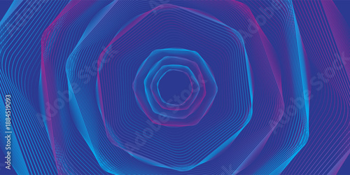 Blue and purple violet vector abstract particles soundwave background.vector illustration.