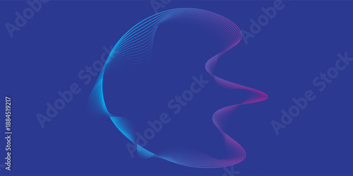 Blue and purple violet vector abstract particles soundwave background.vector illustration.