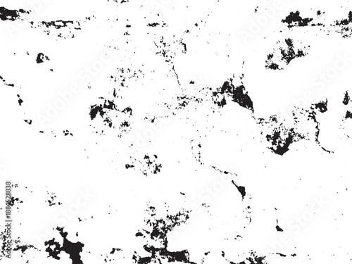 Abstract Grunge Distressed Texture Overlay Graphic on White Background
