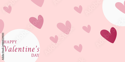 3d illustration of 14th February happy valentine's day wish card and poster . modern design