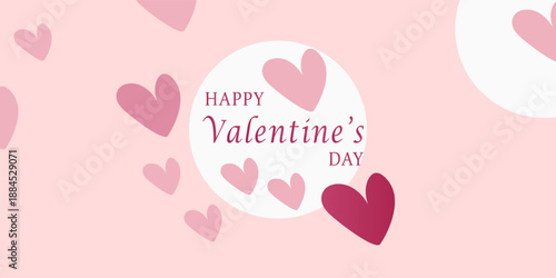 3d illustration of 14th February happy valentine's day wish card and poster . banners, website