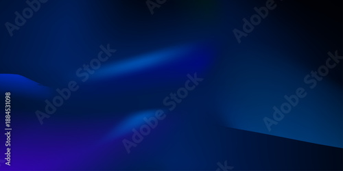 Blue light on black high resolution background. Defocused abstract texture background for your design. blue gradient defocused abstract photo smooth lines pantone color background .