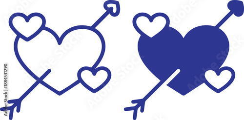 heart, arrow, love, vector, symbol, graphic, black and white simple line art, modern heart symbols, minimalist geometric design, minimalist art, vector illustration