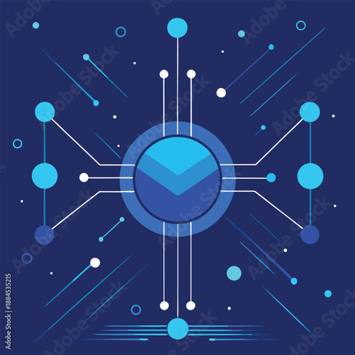 abstract technology background with globe