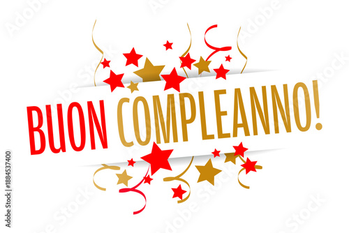 Buon compleanno (Happy birthday in Italian)