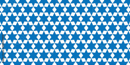 Background motif pattern hexagram and hexagon. Star of David