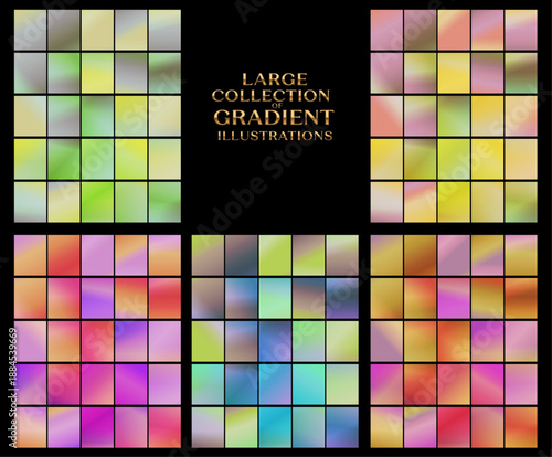 A series of gradient rectangles in yellow, blue, and red on a dark screen creates an elegant, minimalist background for tech company websites, app interfaces, and branding.