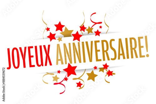 Joyeux anniversaire (Happy birthday in French)