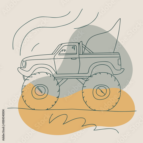 vector cartoon car