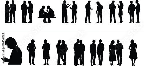 People Conversation Communication Discussion Silhouette Couple Relationship Interaction Talking Meeting Friends Social Togetherness Bodylanguage Gesture Standing Sitting Modern Urban Lifestyle