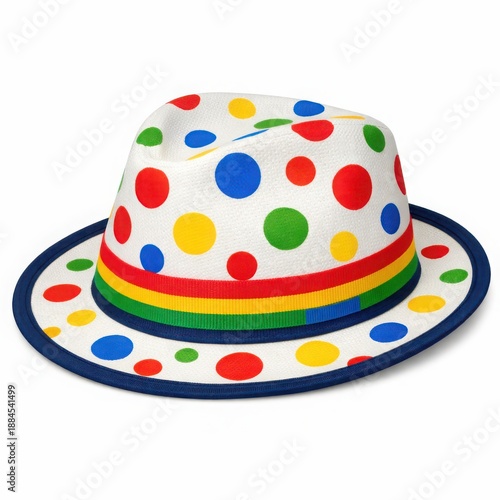 Wide brim polka dot party cowboy hat for festival costume wear