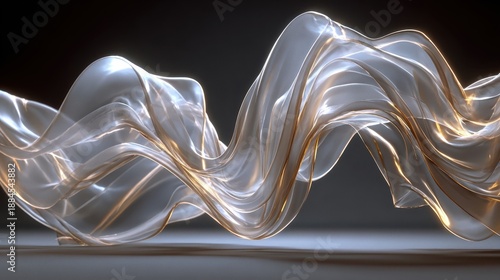 Soft and colorful silk fabric draped on a surface in a studio setting with gentle light highlighting the textures and colors during a creative project