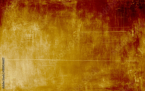 Black yellow concrete wall. Dark orange old shabby rough cement panoramic distressed texture. Gloomy grunge textured long banner background