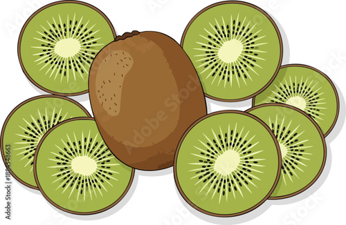 Fresh Kiwi Fruit Arrangement A Zesty and Vibrant Tropical Treat