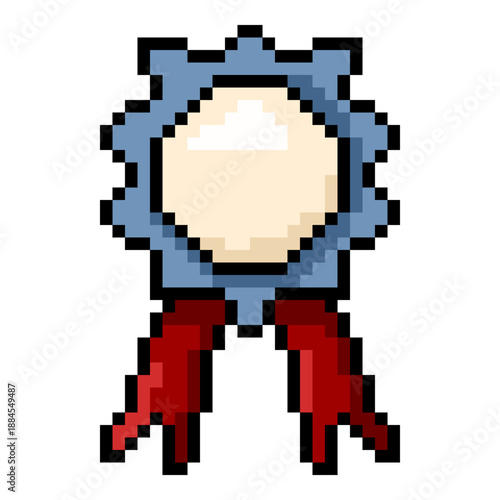 Vector Pixel Art Icon - Badge Icon