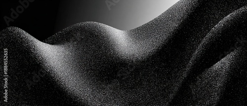 Smooth satin-like wave with silky folds and sheen