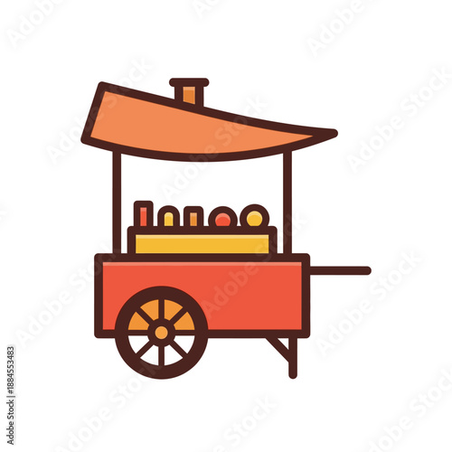 Simple illustration of a brown mortar and pestle, a tool used for grinding and crushing ingredients