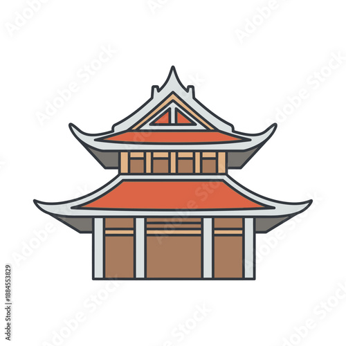 Simple illustration of a brown mortar and pestle, a tool used for grinding and crushing ingredients